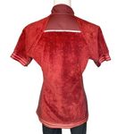 The North Face Women's red/maroon short sleeve fleece jacket size small Photo 4