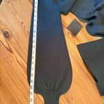 Lulus  NWT Sweater Dress Sz MED Rhapsodize Emerald Green Balloon Sleeve Bodycon Photo 12