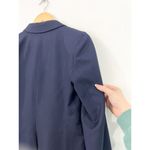 J.Crew  Women's Navy Wool Blazer Jacket 6 Super 120's Tailored Italian Schoolboy Photo 4