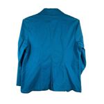 Denim & Co D&C Denim Company Turquoise Blue 3 Button Long Sleeve Blazer L NWOT Photo 3