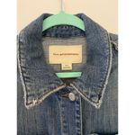 Pilcro and the Letterpress  Jean Denim Jacket Blue Green Military L EUC Photo 2