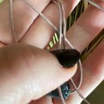 Handmade Black Lava Stone antique Pink Leather Choker Photo 7