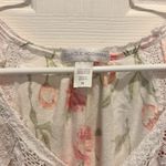 CAROLE‎ HOCHMAN Robe And Nightgown Set Women’s Size Medium Carnation Bouquet White Photo 8