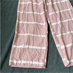 BeachLunchLounge  Pink and White tie-dyed Wide Leg Pants Photo 9