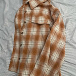 Pink Lily Flannel plaid fall orange Photo 0