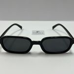 90s Small rectangle black Sunglasses / vintage small sunglasses Photo 0