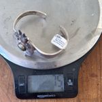 Turquoise and sterling sand casted eagle cuff bracelet Silver Photo 15