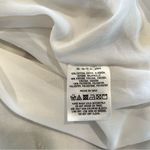 Anthropologie Leifnotes White Eyelet Gold Trim Beaded Sleeveless Dress Size 2 Photo 13