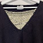 Callahan Women’s Blended Cropped Short Sleeve Sweater Black & Tan Size XS NWOT Photo 1