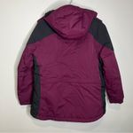 L.L.Bean  purple & black‎ coat size medium Photo 8