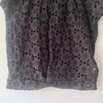 American Eagle Cropped Top Dark Grey Texture Photo 3