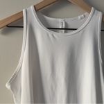 Spanx  Keyhole Back White Sleeveless Tank Top Athleisure solid stretch solid EUC Photo 5