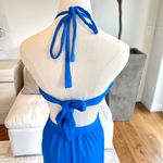 Line and Dot  Kara Midi Dress in Blue Size S Photo 4