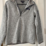 Patagonia Women’s Better Sweater 1/4-Zip Pullover Grey Medium Photo 0