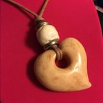 Chunky BOHO Heart Statement Necklace Photo 1