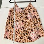 Paige Isela Cami 100% Silk Leopard Floral Print Cami Tank Top Small Photo 8