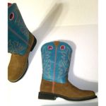 Ariat New NWT NIB Western Boots Womens 10 Elko Chestnut Basin Blue Pink Brown Photo 3
