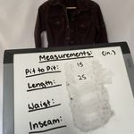 CAbi chocolate brown corduroy denim jacket vintage pockets XS cotton spandex Photo 7