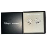 BaubleBar Disney X  Minnie Mouse Bride Bridal Wedding NIB silver color Earrings Photo 1
