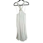 Lulus  Corfu Charm Ivory O-Ring Halter Maxi Dress White Beachy Flowy Medium Photo 1