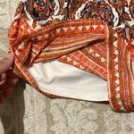 Gianni Bini Orange Patterned Bohemian Romper Photo 5
