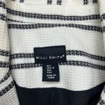 Willi Smith Women's Striped Blazer Jacket White Black Size L Classic Career Photo 1