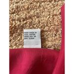 Oleg Cassini 100% Silk Red Blouse Button Front Long Sleeve Top Size M Photo 4