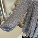 JODIFL Boho cottage tiered floral babydoll long balloon sleeve blouse Top L Photo 2