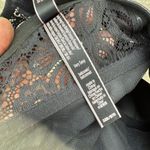 Victoria's Secret  Very Sexy Balconet Bustier Bra Faux Leather Lace 32B Black Photo 3