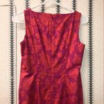 Petite Sophisticate Pink & Orange Floral Business Casual Dress Photo 6