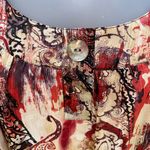 Rebecca Malone Flowy Fall Lined Pullover Blouse Women’s 2X Earth Tones Photo 2