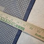 Vintage Silk Scarf – Blue White Grid Pattern Square Neck Accessory Photo 1