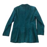 American Vintage Retro Green Suede Leather Car coat 3 Button closing size medium Photo 5