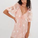 For Love & Lemons NWT NEW Shari Lace Mini Pale Pink Dress Size Small S Photo 8