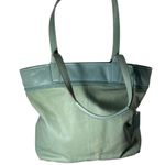 Coach  Audrey seafoam aqua leather tote Photo 1