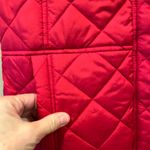 kim rogers Red Jacket Vest Quilted  Snaps Zips Womens Small Photo 5