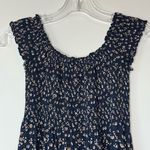 Brandy Melville Caley Dress Off The Shoulder Navy Floral Photo 2