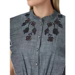 Coach 💕💕 Chambray Short Prairie Dress ~ Blue 6 EUC 100% Cotton Prairie Chkc Photo 4