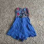 Free People Beach Walk Strapless Lace Up Romper Photo 3