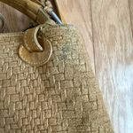 Fiori‎ Italian Leather Hobo Bag Woven Convertible Shoulder Bag Large Brown Photo 10