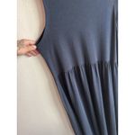 Perfect White Tee Eva Slub Jersey Tiered Maxi Tank Dress Navy Photo 3