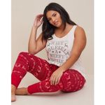 Torrid Slub Cream Christmas 'Merry Cocktail' Graphic Sleep Tank Top - size 1 Photo 7