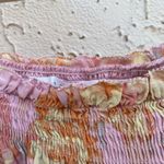 ASTR floral print ruffle off- shoulder mini dress smocked bodice size M Photo 6