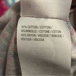 Bob Mackie  Womens SZ 1X Pink Blue Long‎ Sleeve Cardigan Sweater Full Art To Wear Photo 4