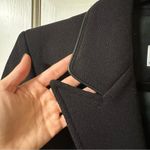 Burberry  Wool Cashmere Blend Leather Trim Tailored Coat Women US2 Photo 4