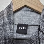 Hugo Boss Boss Womens Emata Black Plaid Mesh Sheer See Through Mock Neck Shirt Sz‎ S NWT Photo 7