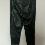 ZARA  Green Faux Leather Skinny Pants Photo 6
