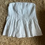 Commence White Strapless Peplum Top Commense Small Photo 3