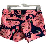 Lilly Pulitzer Gimme Some Legs Flamingo Ellie Shorts Resort Navy 2 Women’s EUC. Photo 2