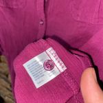 st. john's bay  Violet Purple Long Sleeve Button Down Crinkle Shirt Size Small Photo 4